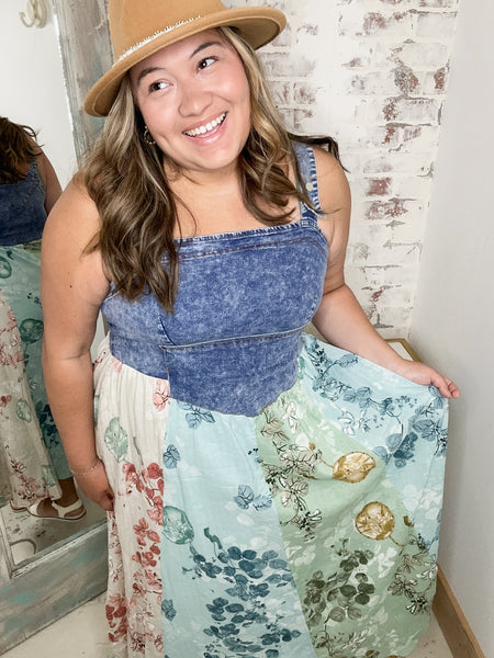 Take me Dancing Denim Maxi