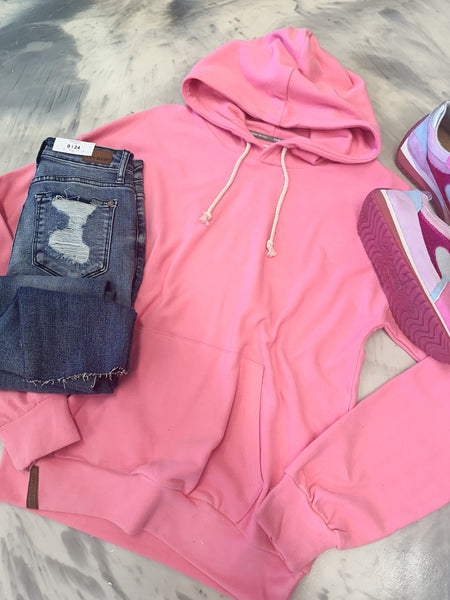 Ampersand Ave Performance Fleece Pink Tulip University Hoodie