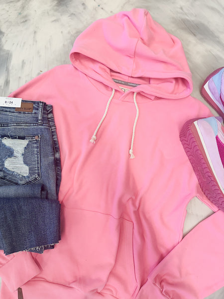 Ampersand Ave Performance Fleece Pink Tulip University Hoodie