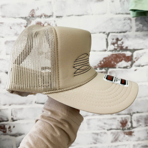 Western Boot Stitch Trucker Cap