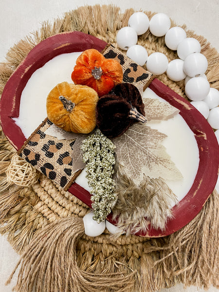 Blushing Poodle Fall Dough Bowls