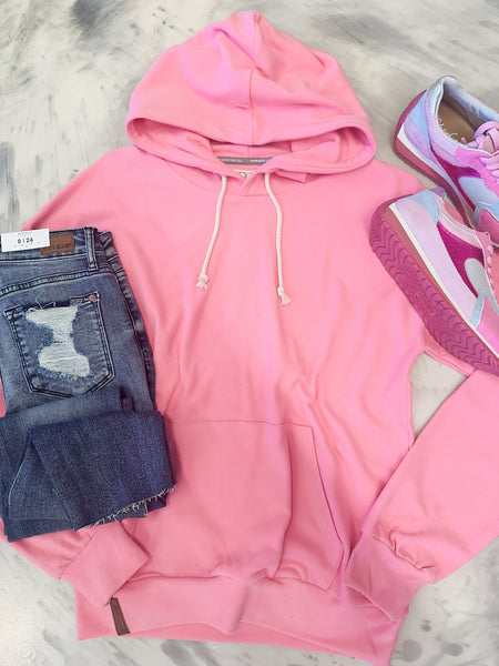 Ampersand Ave Performance Fleece Pink Tulip University Hoodie