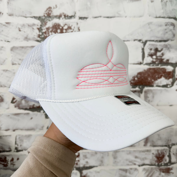 Western Boot Stitch Trucker Cap