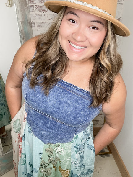 Take me Dancing Denim Maxi