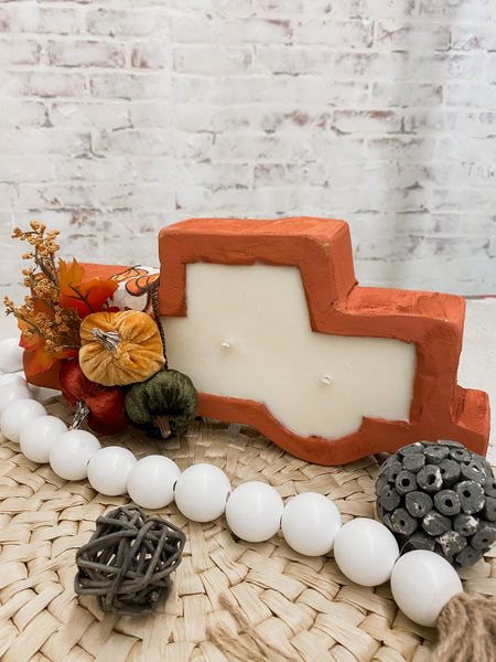 Blushing Poodle Fall Truck Dough Bowl