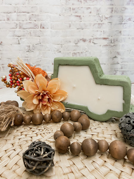 Blushing Poodle Fall Truck Dough Bowl