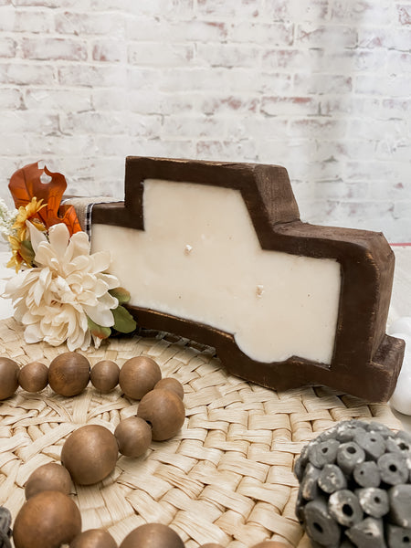 Blushing Poodle Fall Truck Dough Bowl