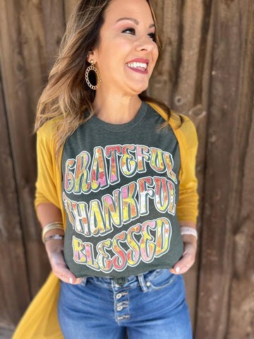 Vintage Grateful-Thankful-Blessed T-shirt Tuesday STEAL