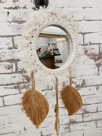 Macrame Hanging Mirror