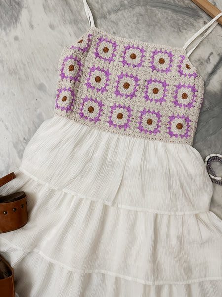 Time Tells All Crochet Dress