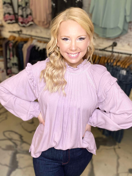 Crepe Pintuck Blouse