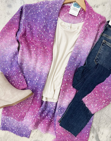 Blakeley Purple Ombre Cardigan