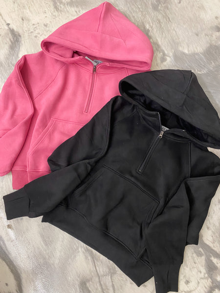 The Lola Hoodie Oversized Half Zip