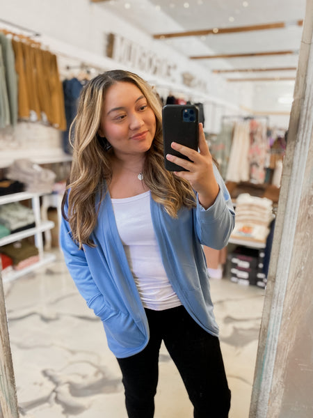 Slate Blue Cardigan