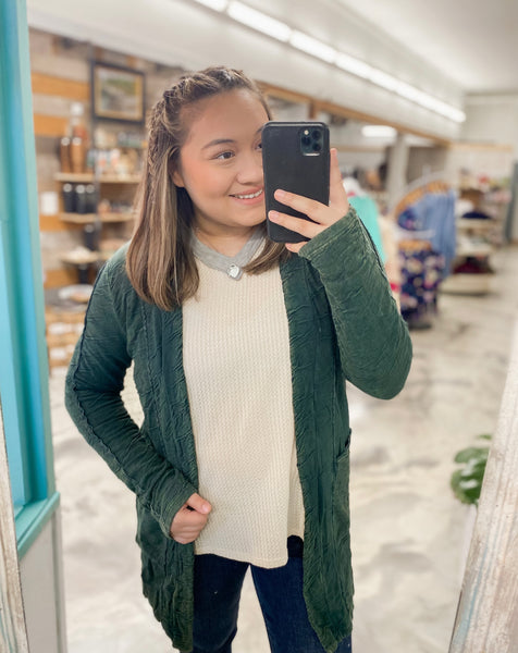 Mineral Wash Cardigan