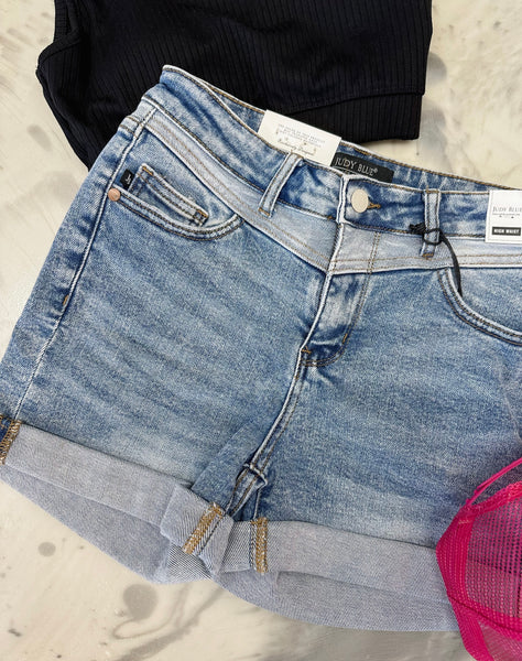 Judy Blue Western Yoke Shorts