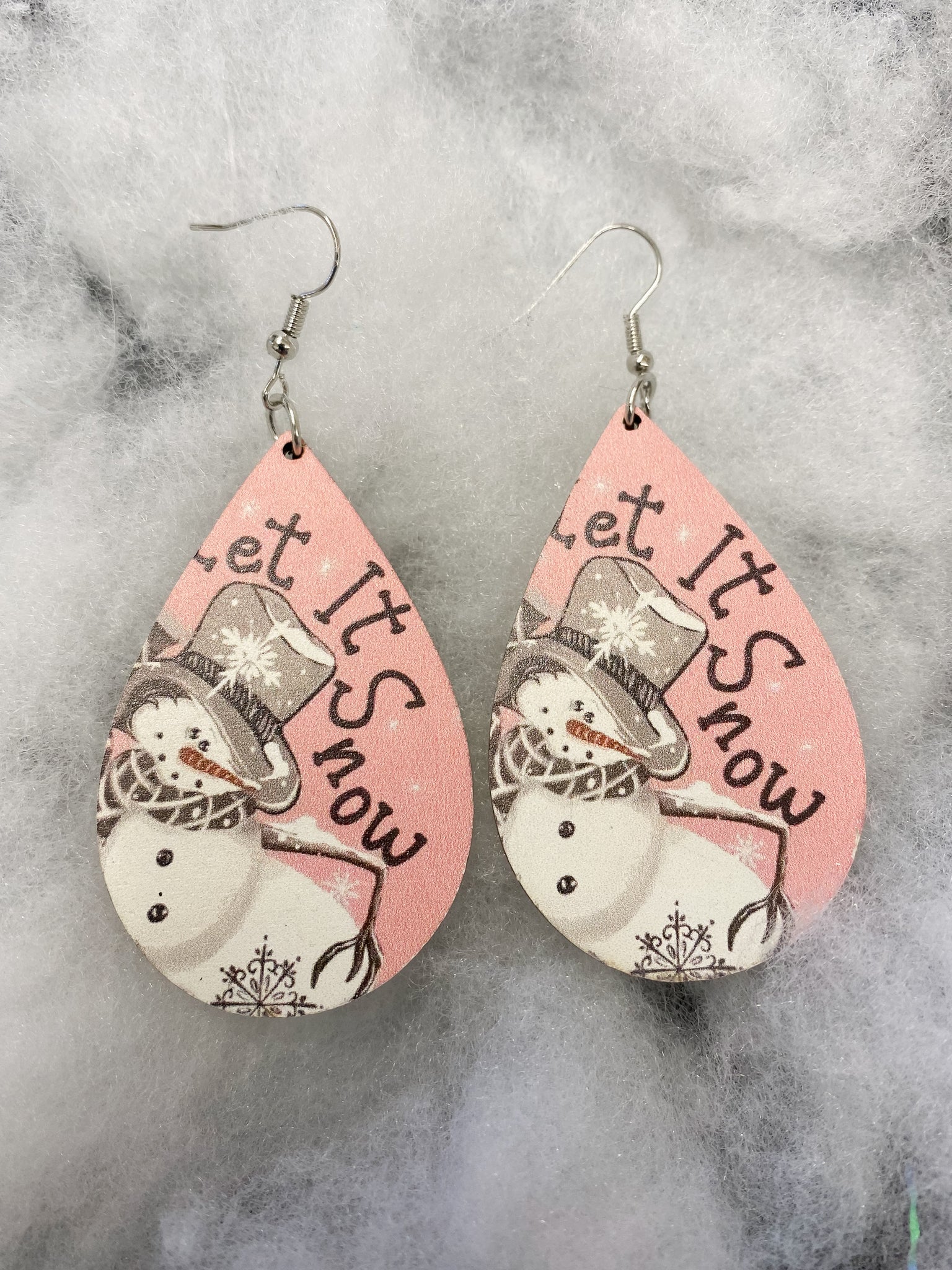 Let It Snow Teardrop Earrings