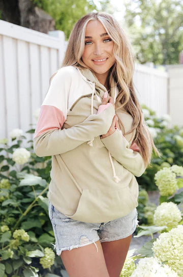 Ampersand Ave Busy Weekend Doublehood Sweatshirt