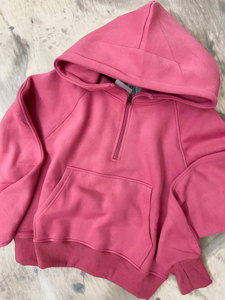 The Lola Hoodie Oversized Half Zip