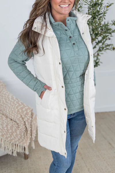 Michelle Mae Harlow Vest in Ivory