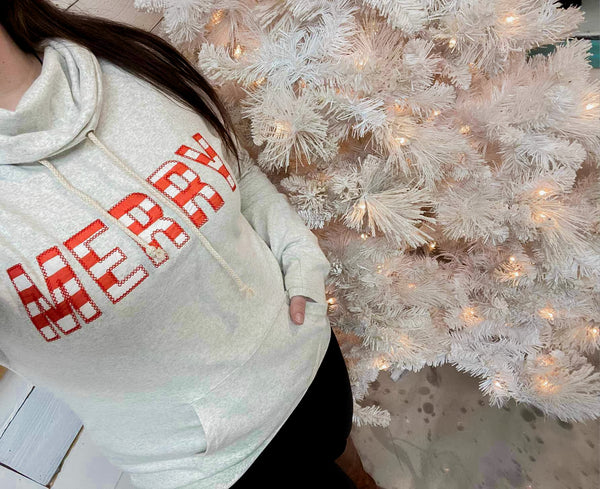 Ampersand Ave CowlNeck Sweatshirt Merry