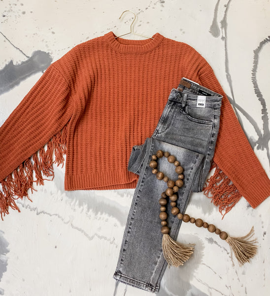 Frolic in Fringe Sweater