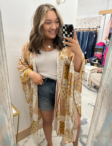 Dahlia Dolman Kimono in Mustard