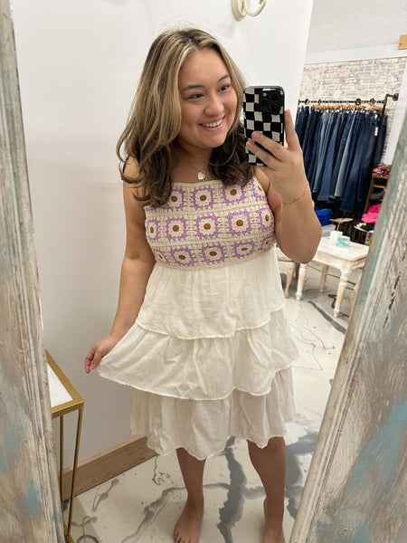 Time Tells All Crochet Dress