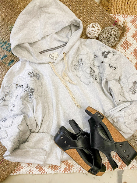 Ampersand Ave University Hoodie Love Story Grey