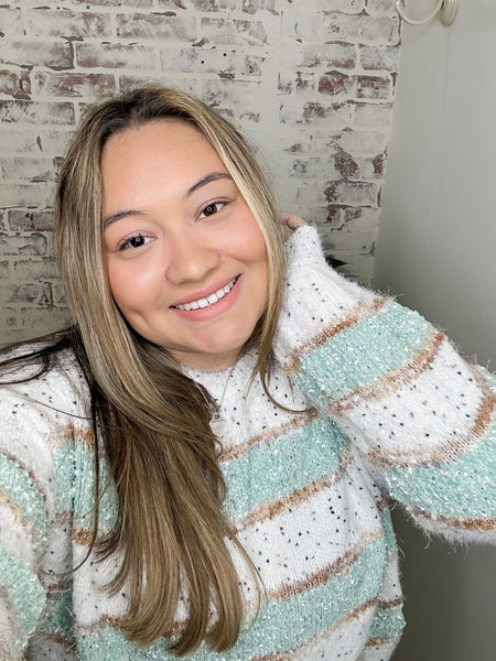 Coastal Breeze Fuzzy Sweater