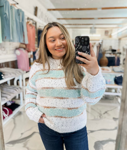 Coastal Breeze Fuzzy Sweater