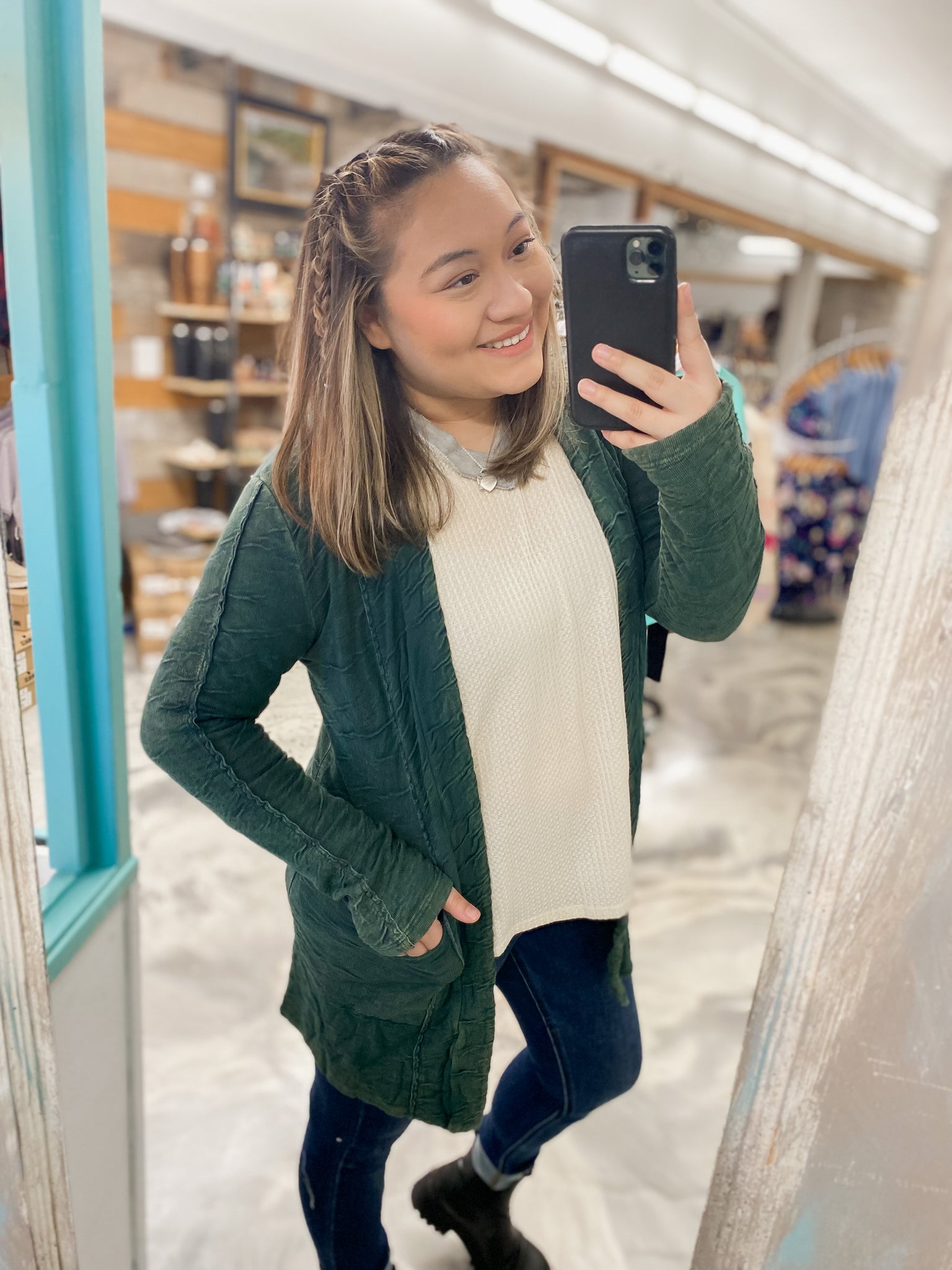 Mineral Wash Cardigan