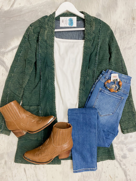 Mineral Wash Cardigan