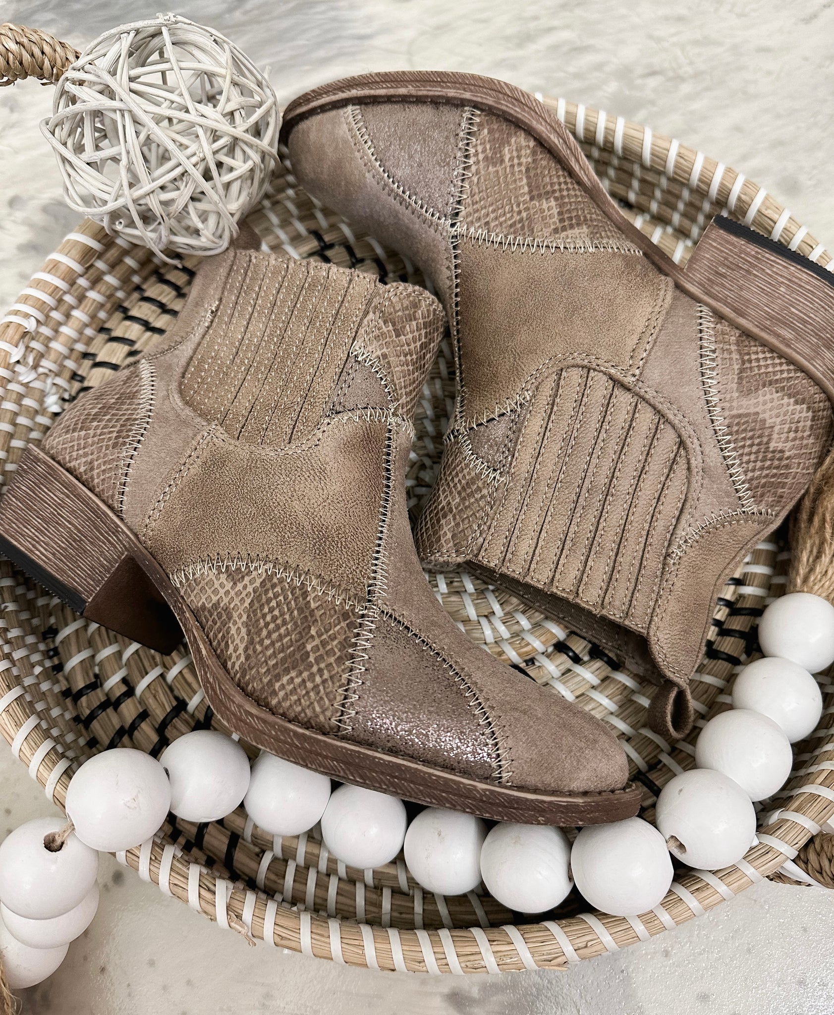 Taupe bootie hotsell