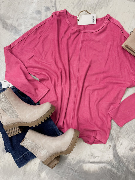 Dolman Oversized Comfy Rose