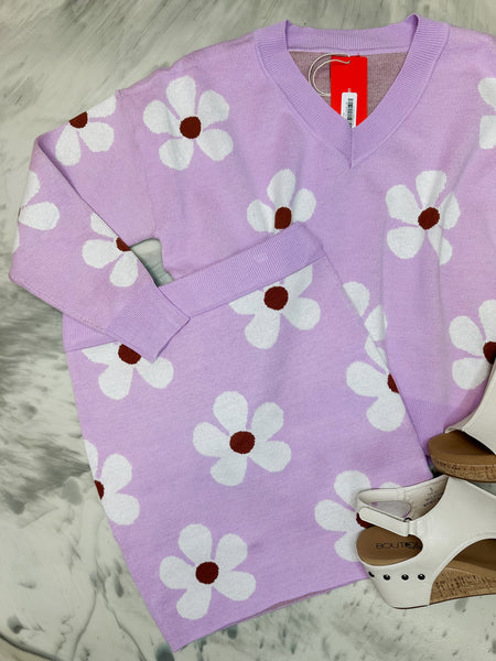 Dollup Lavender Daisy Mini Skirt