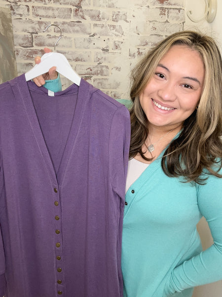 Basic Buttons Cardigan