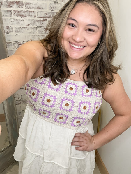 Time Tells All Crochet Dress