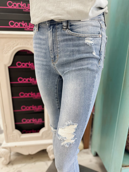 Judy Blue MR Destroy & Cuff Skinny