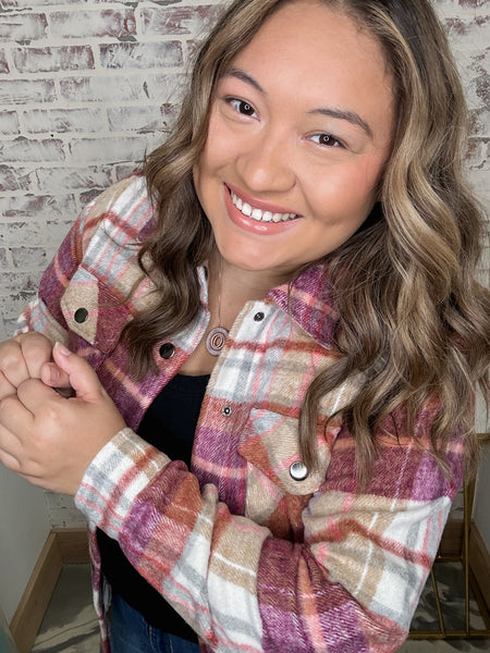 Sunset Plaid Norah Plaid Shacket