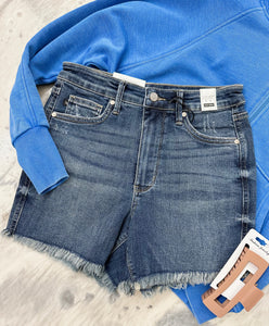 Judy Blue MR Denim Fray Shorts