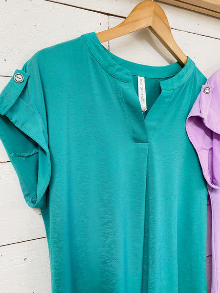 Dear Scarlett Lizzy Short Sleeve in Emerald