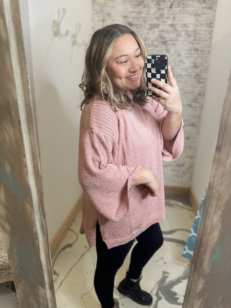 Umgee Wide Sleeve Side Slit
