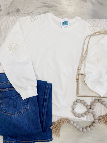 Love Story Pullover In Ivory