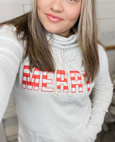 Ampersand Ave CowlNeck Sweatshirt Merry