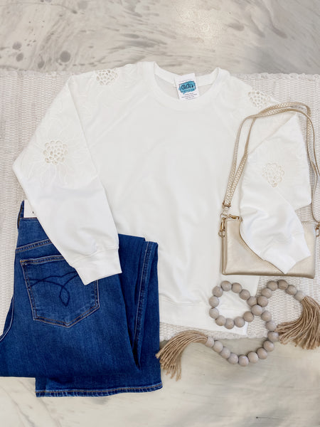 Love Story Pullover In Ivory