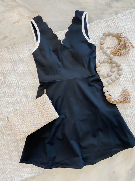 Scalloped Athletic Dress