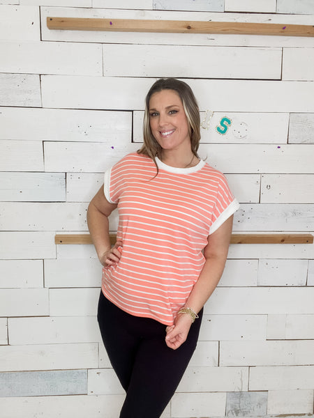 Coral Cuffs Tee