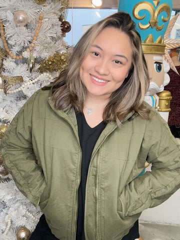 Quilted Denim Jacket