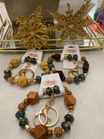 Boho Chunky Bracelet Keychain